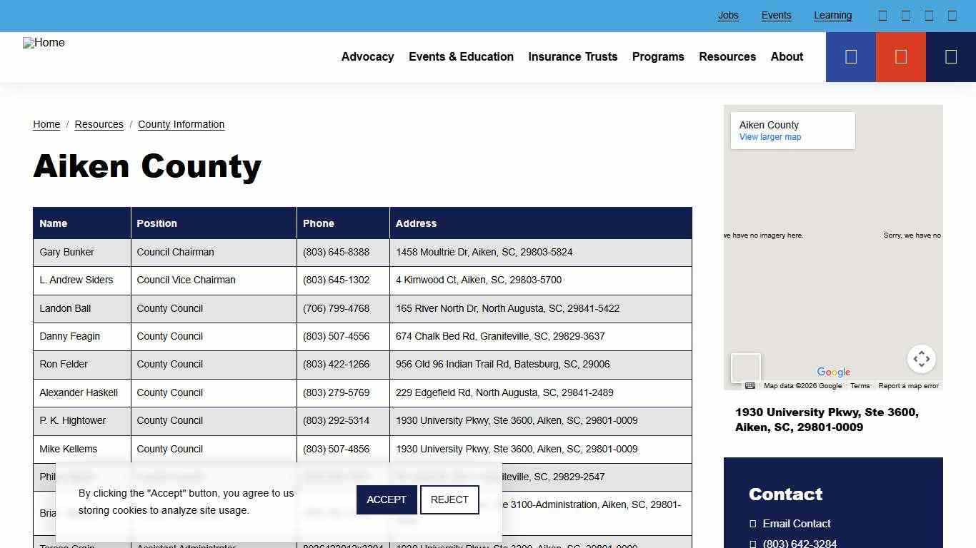 Aiken County | South Carolina Association of Counties